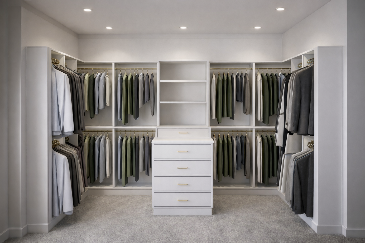 Minnie Ave Primary Closet Back Wall